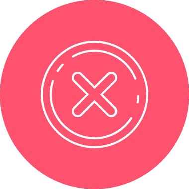 vektör çapraz simgesi illüstrasyonu