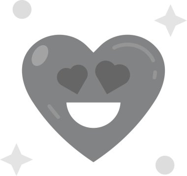 Kalp ikonu vektör illüstrasyonu