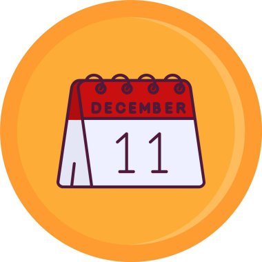 Takvim simgesi, vektör çizimi