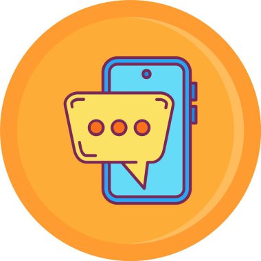 cep telefonu simgesi. özet vektör illüstrasyonu