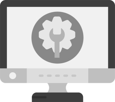 bilgisayar masaüstü simgesi vektör çizimi