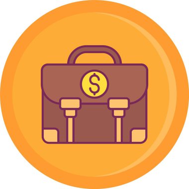 çanta simgesi vektör illüstrasyonu