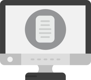 Bilgisayar. Web simgesi basit tasarım