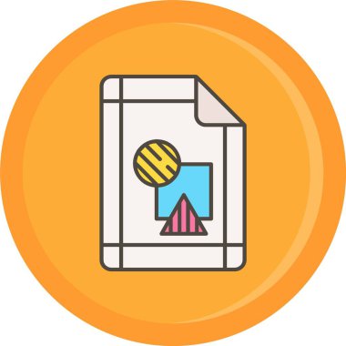 Modern bir simgenin vektör illüstrasyonu