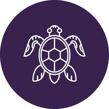 Kaplumbağa simge vektör çizim