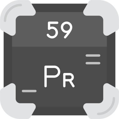 Bir kimyasal ikonun vektör modern illüstrasyonu