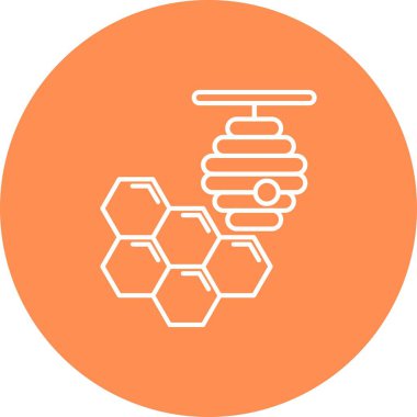 Vektör arı simgesi, vektör illüstrasyonu