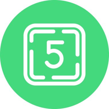 güzel dört numaralı vektör çizgisi simgesi