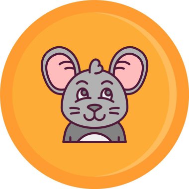 vektör şirin fare simgesi