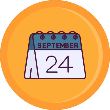 Takvim simgesinin vektör illüstrasyonu