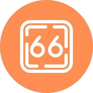 Vektör 6 takvim simgesi