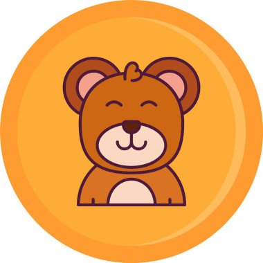 hayvan simgesi, vektör illüstrasyonu