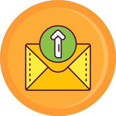 vektör posta simgesi illüstrasyonu