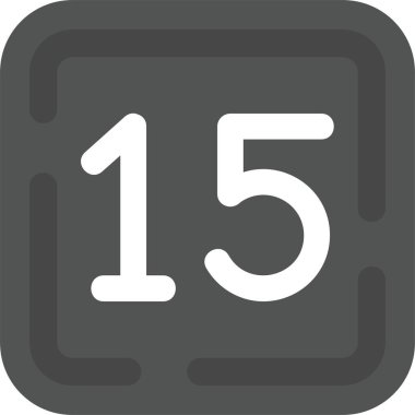 Takvim simgesi, vektör çizimi