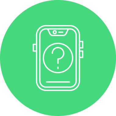 vektör mobil saat ico