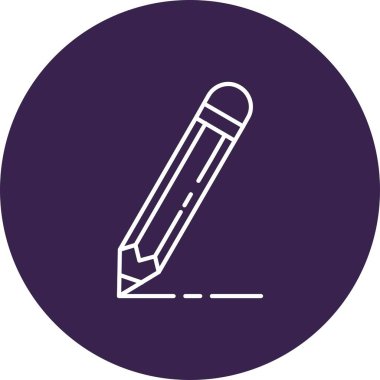 Benzersiz kalem ve kalem satırı vektör simgesi