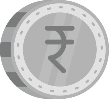 Hindistan para birimi vektör simgesi