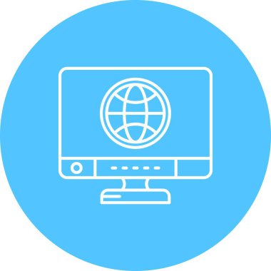 Web simgesi vektör illüstrasyonu