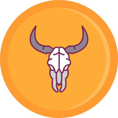 Boğa sikkesi vektör simgesi