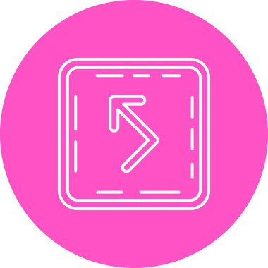 vektör sağ sola, simge