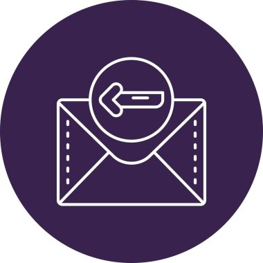 Vektör E- posta simgesi illüstrasyonu