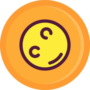 Yüzünde gülümseme olan eşsiz bir ifade.