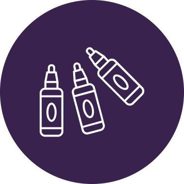 Güzellik ve moda simgelerinin vektör çizimi