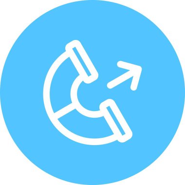 Giden simge vektör illüstrasyon tasarımı