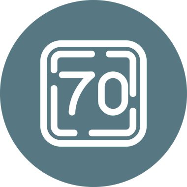 90 yıllık ikonun vektör illüstrasyonu