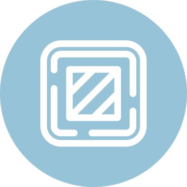 Bir tablet simgesinin vektör illüstrasyonu