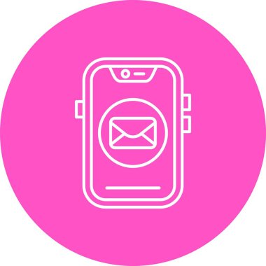 Benzersiz posta kutusu vektör simgesi