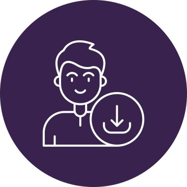 Vektör Adam Simgesi illüstrasyonu