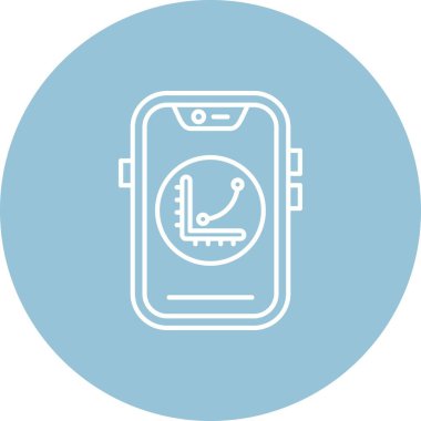 Kişisel ve ticari kullanım için akıllı saat vektör simgesi simgesi vektör çizimi..