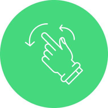 Dokunma simgesinin vektör illüstrasyonu