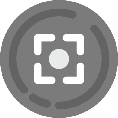 Bozuk para simgesi düz biçimli