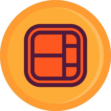 Kırmızı bir simgenin vektör illüstrasyonu