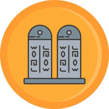 Modern ikon vektör illüstrasyonu, yaz konsepti