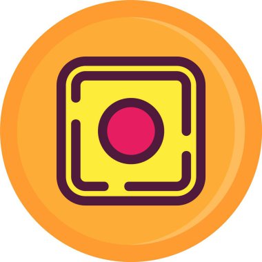 Tek bir simgenin vektör illüstrasyonu