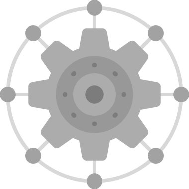 dişli simgesi vektör illüstrasyonu