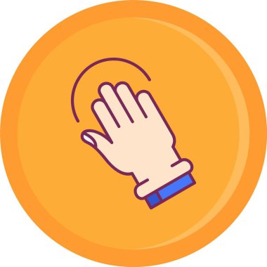 El yapımı daire vektör simgesi