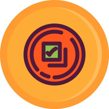 işaret simgesini işaretle, vektör illüstrasyonu