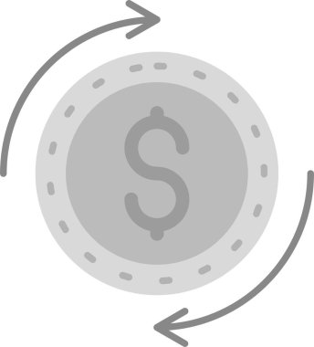 Dolar simgesi, vektör illüstrasyonu. düz tasarım biçimi