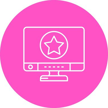 Benzersiz yıldız vektör simgesi