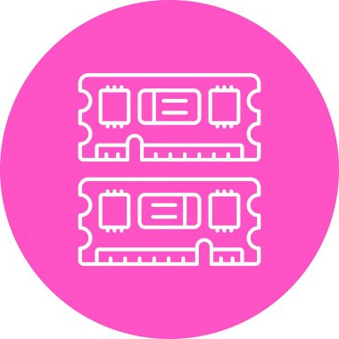 vektör Chip Simgesi illüstrasyonu