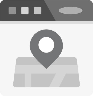 Harita işaretleyici vektör simgesi