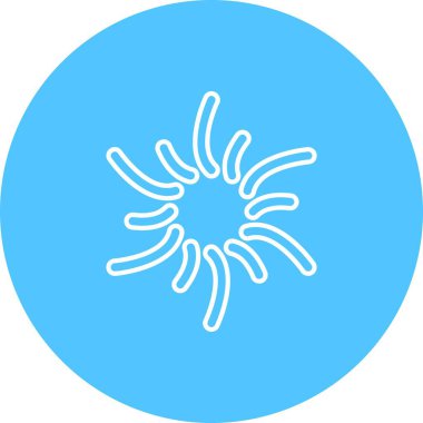 güzel bakteri vektör simgesi