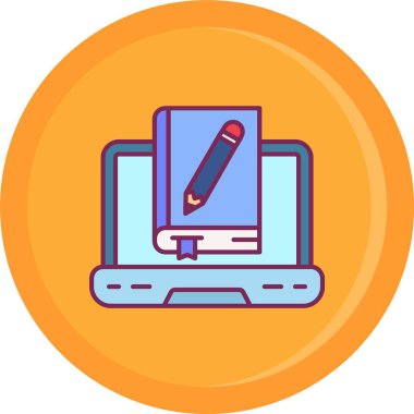 Kalem ve kağıt ikonu. özet vektörü