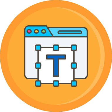 Modern bir simgenin vektör illüstrasyonu