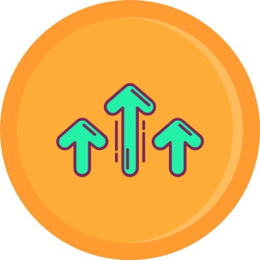 ok arka yön simgesi ana hat biçiminde