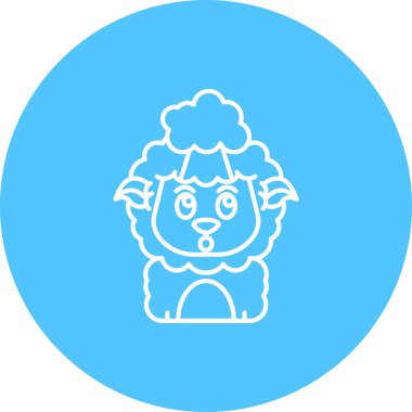 vektör köpek simgesi, vektör illüstrasyonu